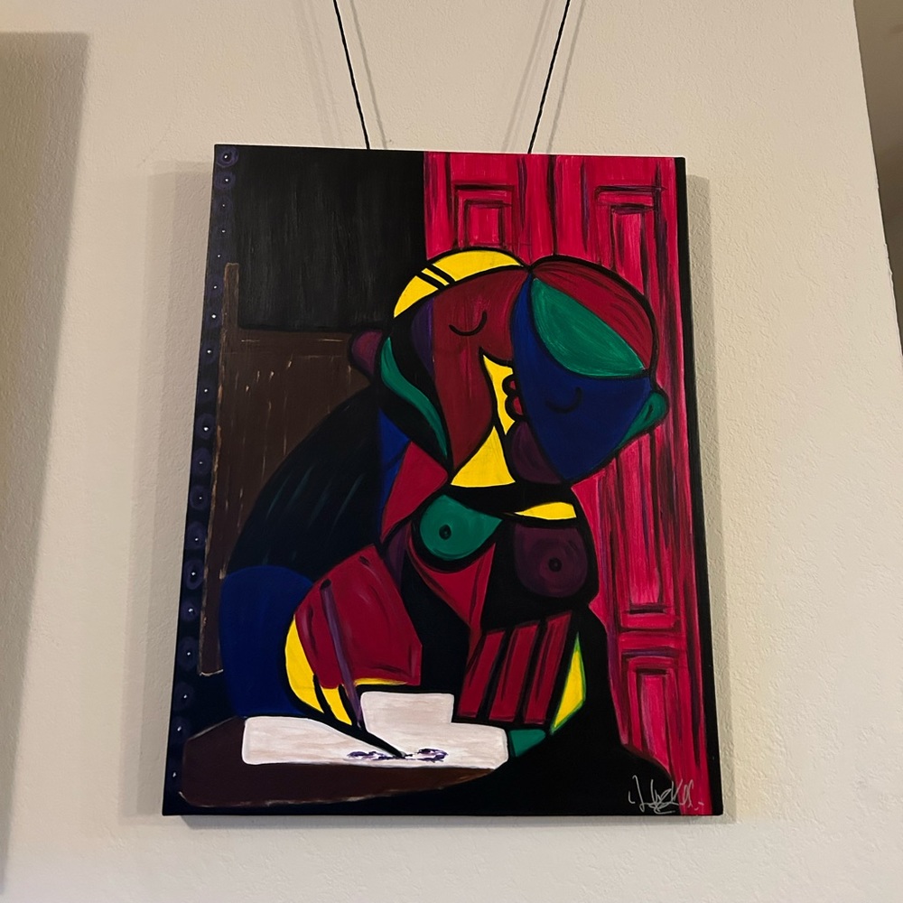 One of a kind, modern replica of the writer of Picasso